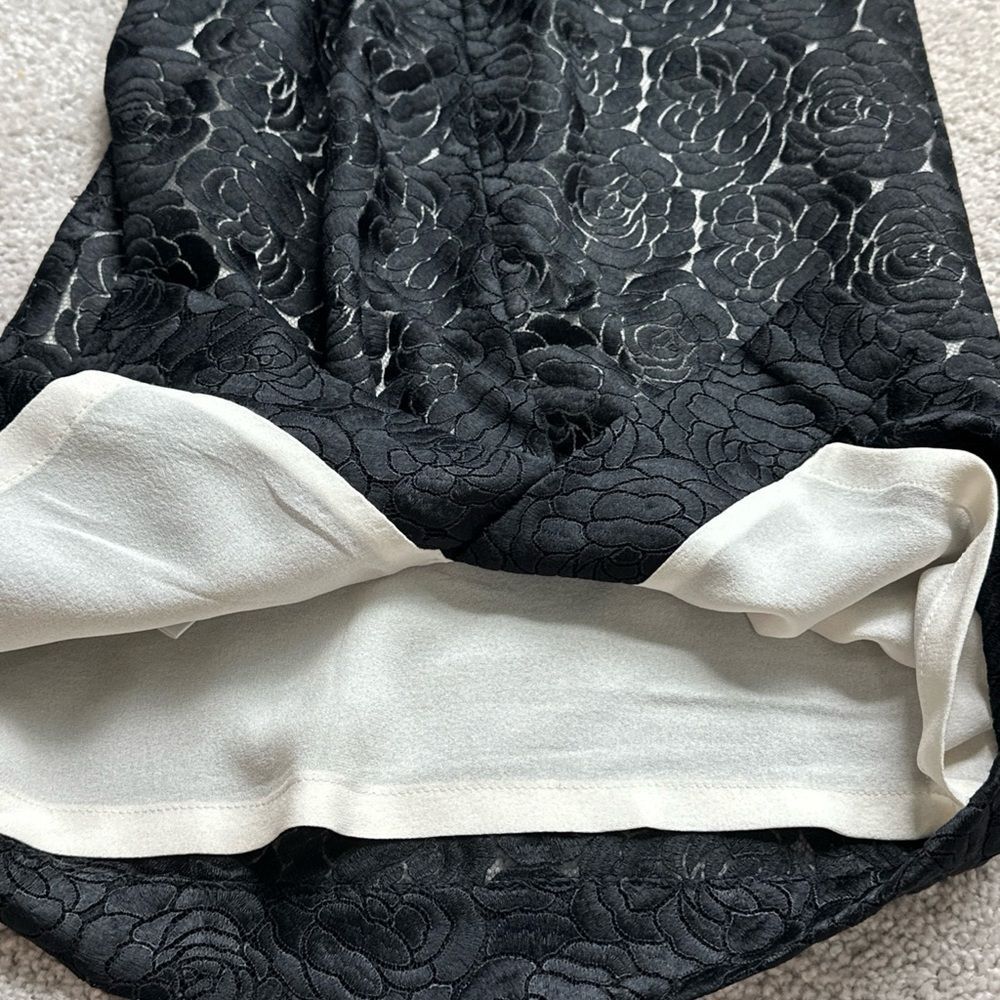 A.L.C. ALC Thompson Black Lace Overlay Pencil Skirt & Top Set Womans Sz 2 - Picture 9 of 16
